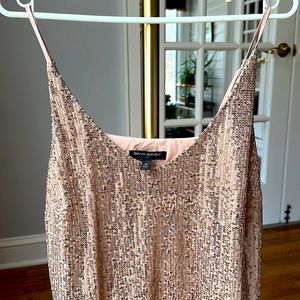 Champagne/gold Sequin Tank